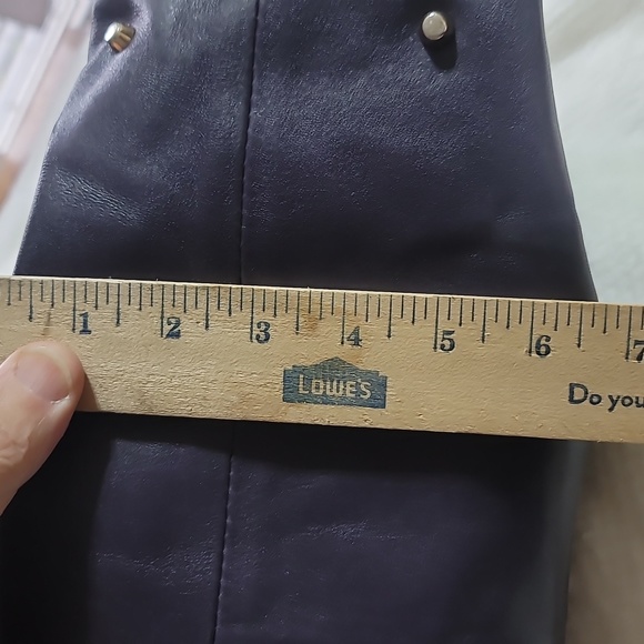 AUTHENTIC FURLA PURPLE LEATHER SHOULDER BAG GUC - Picture 17 of 17